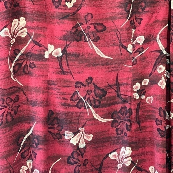$5 ADD ON with $15+ Bundle Sag Harbor Sheath‎ Dress VTG Red Tropical Sz M EUC - Picture 4 of 10